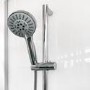 Vidalux Pure -1200x800mm White Left-Hand Offset Quadrant Shower Cabin with Hydro Shower Set & Shower Tray