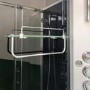 Vidalux Pure -1200x800mm Black Right-Hand Offset Quadrant Shower Cabin with Hydro Shower Set & Shower Tray