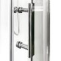 Vidalux Pure - 900x900mm White Quadrant Shower Cabin with Hydro Shower Set with Shower Tray