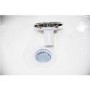 Vidalux Pure - 900x900mm White Quadrant Shower Cabin with Hydro Shower Set with Shower Tray