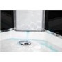 Vidalux Pure - 900x900mm White Quadrant Shower Cabin with Hydro Shower Set with Shower Tray
