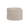 Light Wood and Marble-Effect 1 Drawer Floating Bedside Table - Raffaele