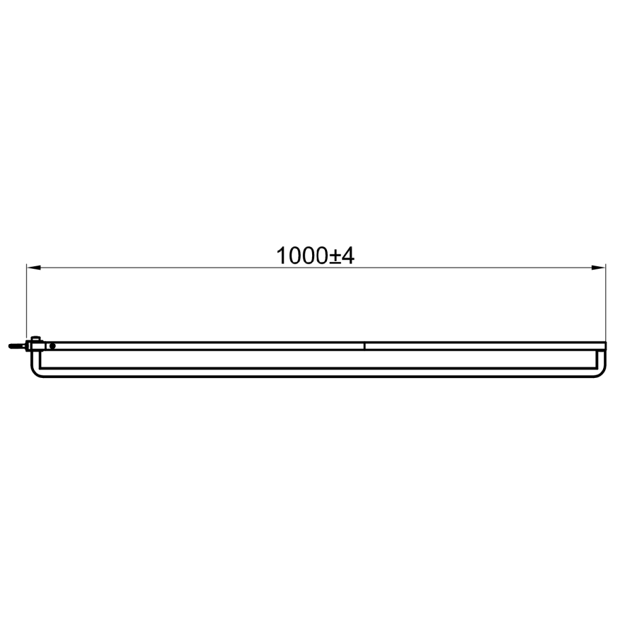 1000mm Black Curved Glass Shower Screen for Wet Room & Walk In Shower - Raya