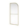 900mm Brushed Brass Curved Glass Shower Screen for Wet Room & Walk In Shower - Raya