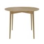ONLY OPENED - Round Oak Folding Drop Leaf Dining Table - Seats 4 - Rudy