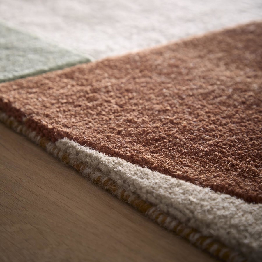 Large Geometric Brown Rug - 290 x 200 cm - Retro Deco - Origins
