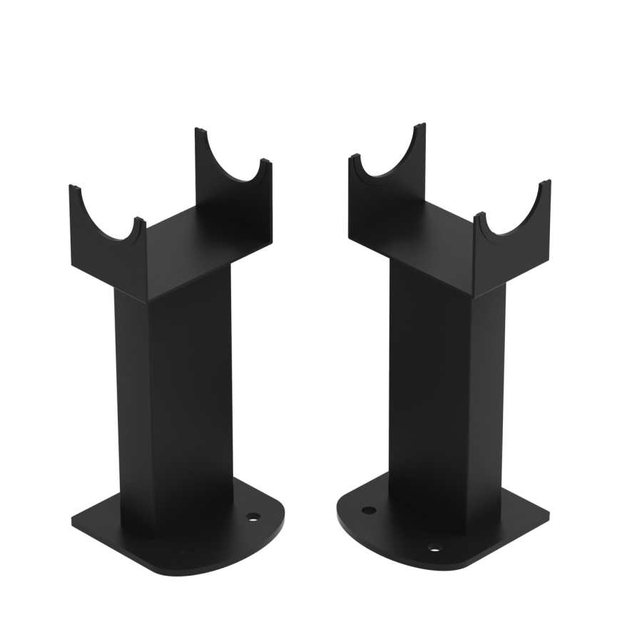 Riace Black Designer Radiator Feet -Suitable for Single and Double Panel Radiator