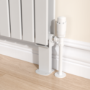 Riace White Designer Radiator Feet -Suitable for Single and Double Panel Radiator