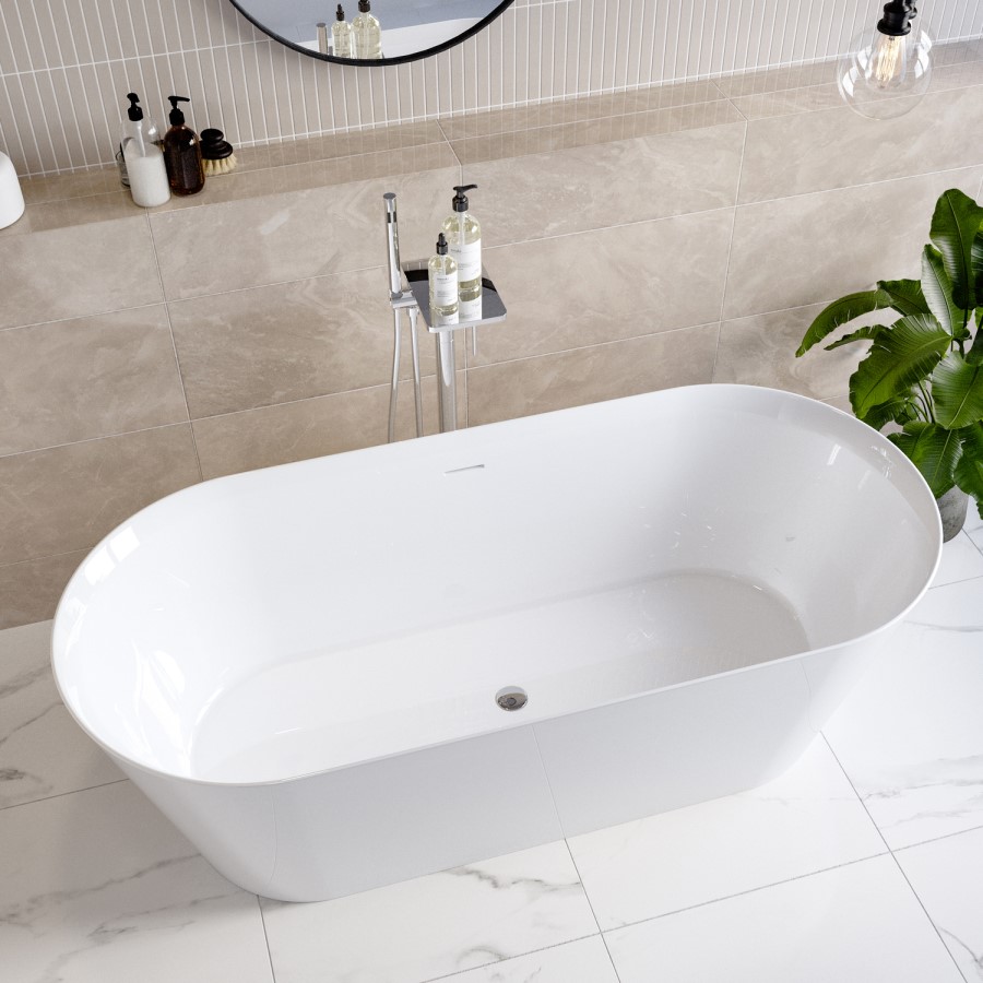 Freestanding Double Ended Bath 1650 x 740mm - Riley