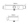 Triton Push Button Bar Diverter Thermostatic Mixer Shower Set - Brass