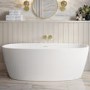 Matt White Freestanding Double Ended Bath 1700 x 765mm - Rosa