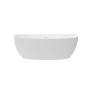 Matt White Freestanding Back to Wall Double Ended Bath 1500 x 780mm - Rosa