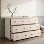 Large Beige 6 Drawer Chest of Drawers - Ralph