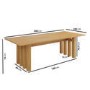 Large Solid Oak Dining Table - 240cm - Seats 6 - 8 - Roe