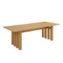 Large Solid Oak Dining Table - 240cm - Seats 6 - 8 - Roe