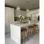 Walnut Solid Oak Kitchen Counter Stool - 70cm - Rayne