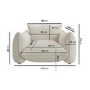 ALMOST PERFECT - Beige Chenille Cloud Armchair - Santo