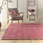 Scalloped Pink Rug - 170 x 120 cm - Elsie - Origins
