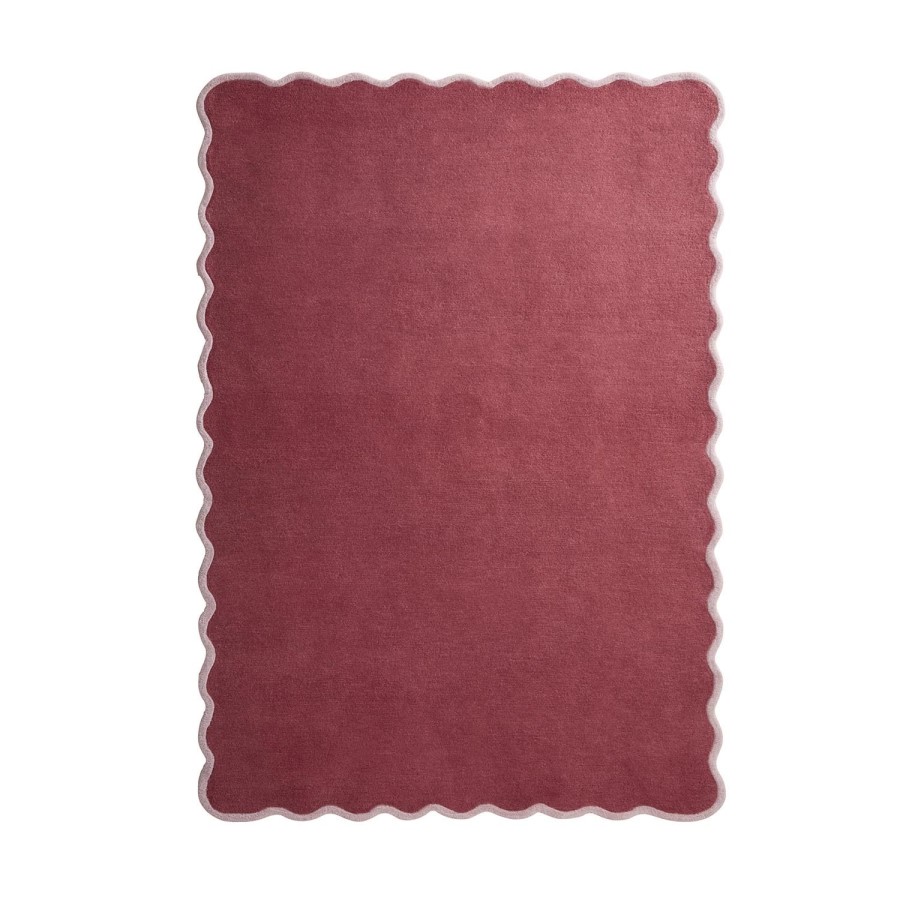 Scalloped Pink Rug - 170 x 120 cm - Elsie - Origins