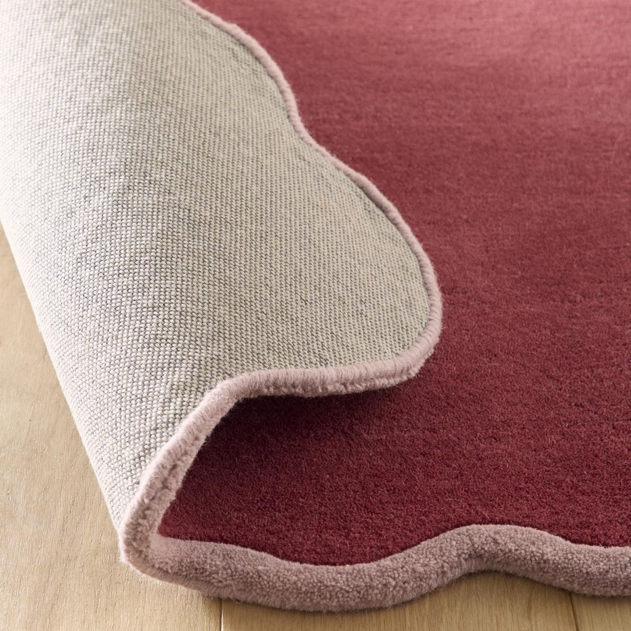 Scalloped Pink Rug - 170 x 120 cm - Elsie - Origins