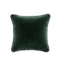 Dark Green Velvet Fibre Filled Sofa Scatter Cushion - 50 x 50cm - Payton