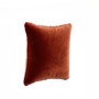 Burnt Orange Velvet Fibre Filled Sofa Scatter Cushion - 50 x 50cm - Payton