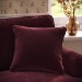 Burgundy Velvet Fibre Filled Sofa Scatter Cushion - 50 x 50cm - Payton