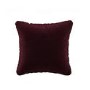 Burgundy Velvet Fibre Filled Sofa Scatter Cushion - 50 x 50cm - Payton