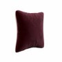 Pink and Burgundy Velvet Fibre Filled Reversible Sofa Scatter Cushion - 45 x 45cm - Orin