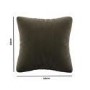 Green and Yellow Velvet Fibre Filled Reversible Sofa Scatter Cushion - 45 x 45cm - Orin