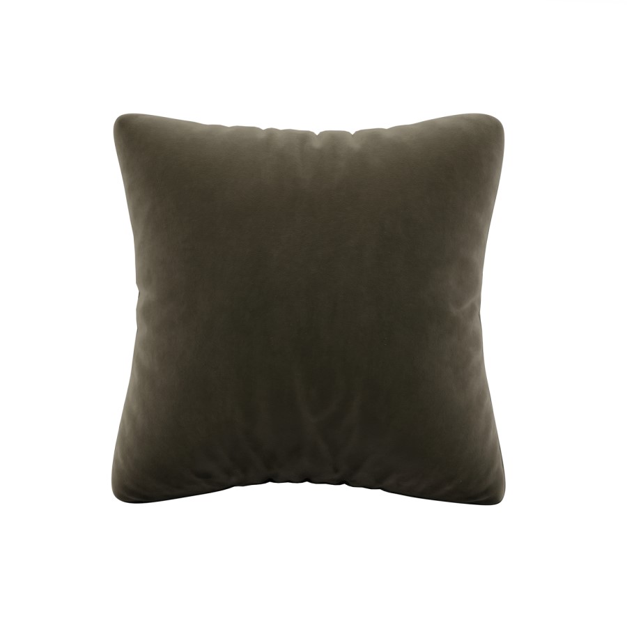Green and Yellow Velvet Fibre Filled Reversible Sofa Scatter Cushion - 45 x 45cm - Orin