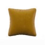Green and Yellow Velvet Fibre Filled Reversible Sofa Scatter Cushion - 45 x 45cm - Orin