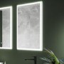 Sensio Eclipse Single Door Recessed Bathroom Mirror Cabinet with Lights & Shaver Socket 700 x 500mm