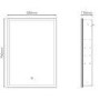 Sensio Eclipse Single Door Recessed Bathroom Mirror Cabinet with Lights & Shaver Socket 700 x 500mm