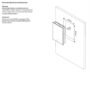 Sensio Eclipse Single Door Recessed Bathroom Mirror Cabinet with Lights & Shaver Socket 700 x 500mm