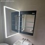Sensio Eclipse Single Door Recessed Bathroom Mirror Cabinet with Lights & Shaver Socket 700 x 500mm