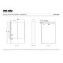 Sensio Sydney Double Door Black Bathroom Mirror Cabinet with Lights & Shelf 600 x 900mm