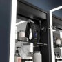 Sensio Eclipse Double Door Black Recessed Bathroom Mirror Cabinet with Lights, Demister & Shaver Socket 600 x 700mm