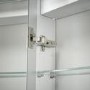 Sensio Ainsley 3 Door Chrome Bathroom Mirror Cabinet with Lights & Bluetooth Speaker 1200 x 700mm
