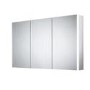 Sensio Ainsley 3 Door Chrome Bathroom Mirror Cabinet with Lights & Bluetooth Speaker 1200 x 700mm