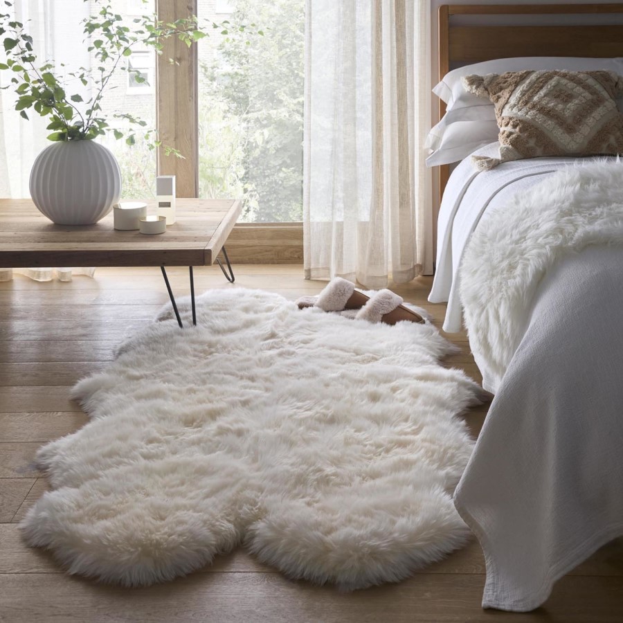 Natural Double Genuine Sheepskin Rug - 175 x 70 cm - Origins