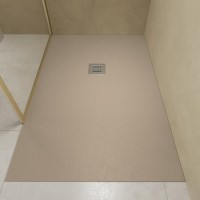 1200x800mm Rectangular Anti-Slip 27mm Slimline Sand Stone Resin Shower Tray – Sileti