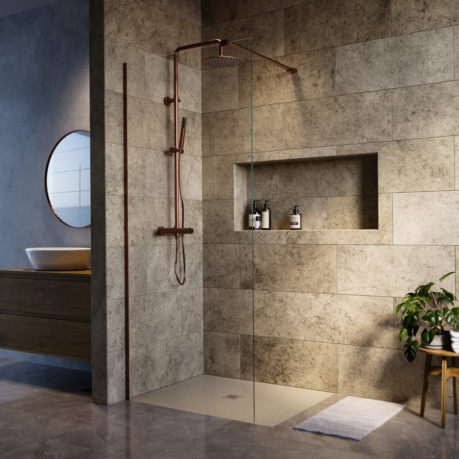 1200x800mm Rectangular Anti-Slip 27mm Slimline Sand Stone Resin Shower Tray – Sileti