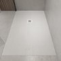 1700x800mm Slate Effect  Rectangular Anti-Slip 27mm Slimline White Shower Tray – Sileti