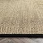 Sisal Beige Runner Rug with Black Border - 200 x 67 cm - Sisal - Origins