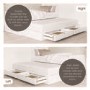 Single White Wooden Guest Bed with Storage and Trundle - Sander