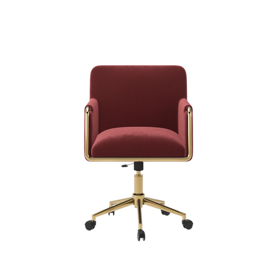 ONLY OPENED - Mulberry Velvet Office Chair - Sonny