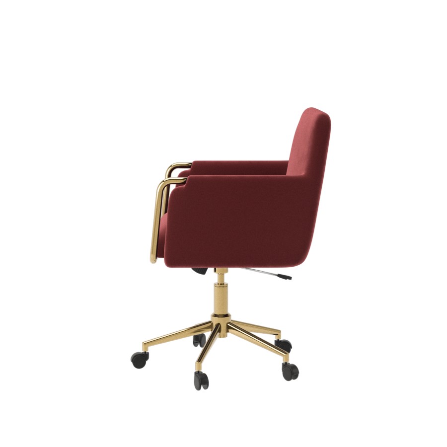 ONLY OPENED - Mulberry Velvet Office Chair - Sonny