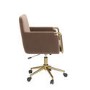 Mink Velvet Office Swivel Tub Chair - Sonny