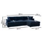 ALMOST PERFECT - August Navy Corner Chaise Right Hand Facing Sofa